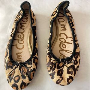Sam Edelman Leopard Felicia Animal Hair Flats